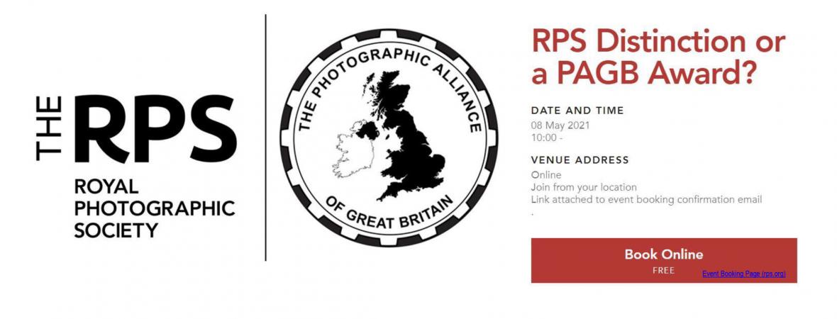 FREE Joint RPS and PAGB Distinctions Event Scottish Photographic